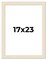 17x23 Wide Barnwood Picture Frame with UV-Resistant Acrylic & Acid Free Backing, Available in 6 Paint Finishes - Grey, Brown, White, and Black
